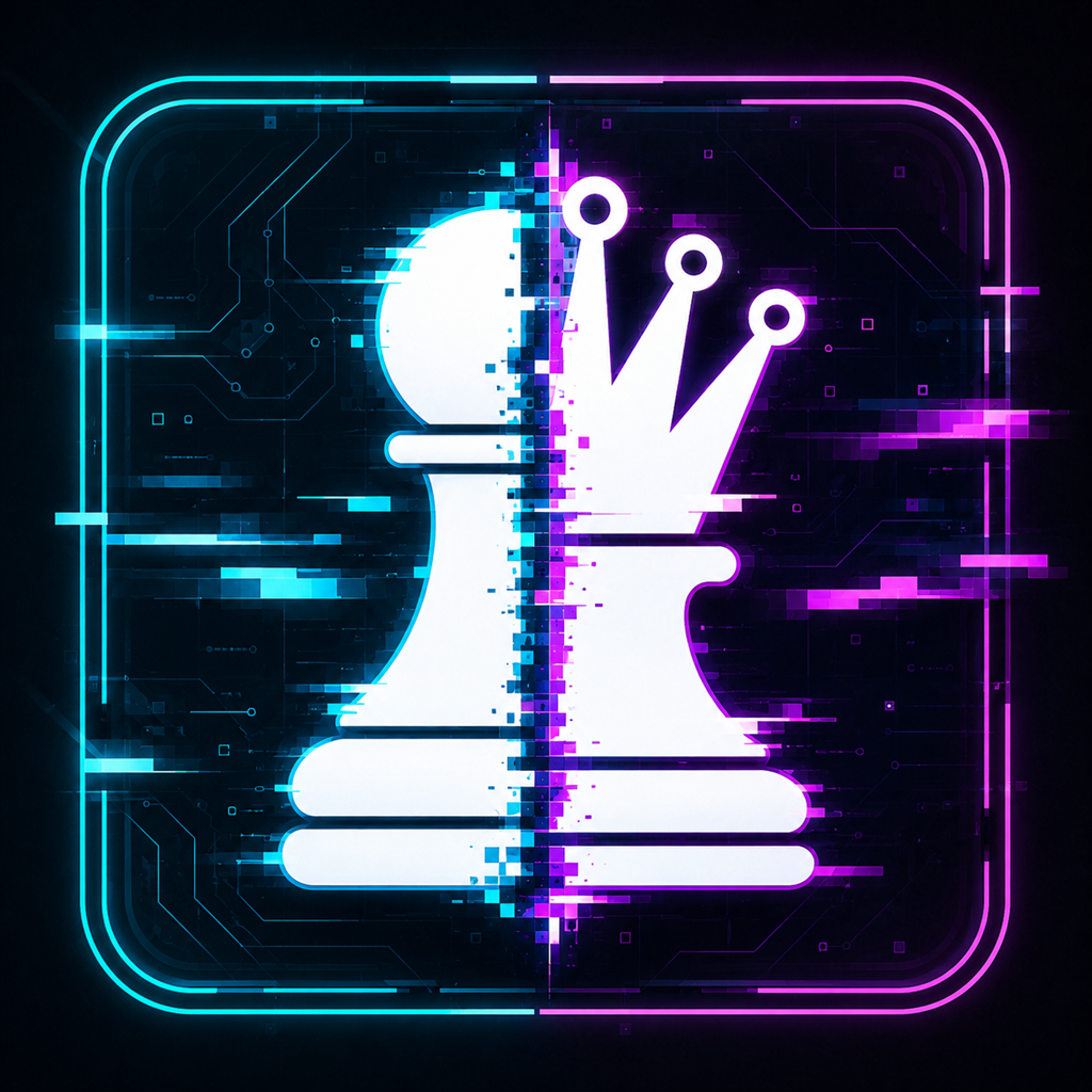 Assimilation Chess transforming pawn and queen mark